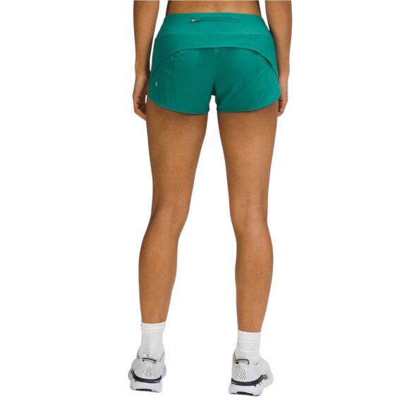 Lululemon Speed Up Low Rise Lined Short 2.5" Teal Lagoon - Picture 7 of 8